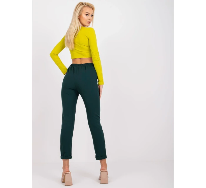 DHJ kalhoty SP 13926.02 tmavě zelená