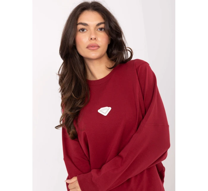 Bluza RV BL model 21334875 bordowy - FPrice Bluza RV BL model 21334875 bordowy - FPrice