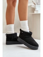 Nízké Sněhule Na Platformě Big Star Černé Nízké Sněhule Na Platformě Big Star Černé