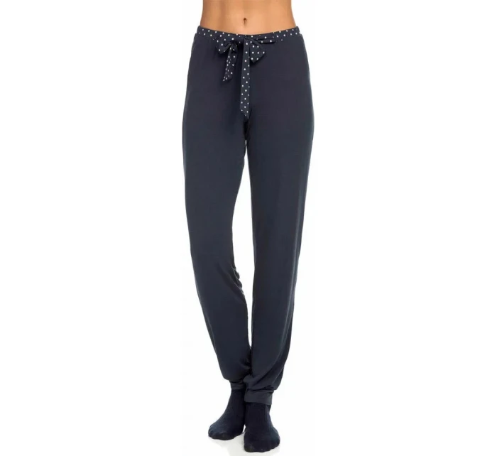 Dámské pyžamo  tmavě modrá s puntíky  model 17410444 - Vamp