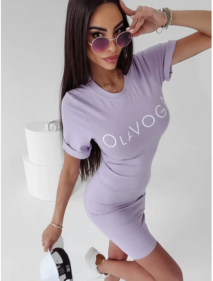 Dámské šaty model 18503376 lila - Ola Voga Dámské šaty model 18503376 lila - Ola Voga