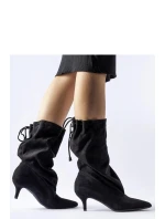 Boty na podpatku model 206501 Solea Boty na podpatku model 206501 Solea