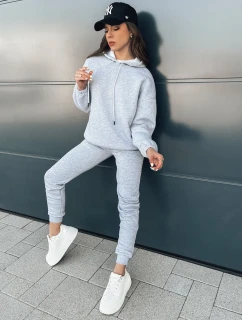 KSENIIA PREMIUM dámská tepláková souprava světle šedá FashionStreet AY0785