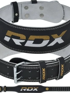 KULTURISTICKÝ OPASEK NA CVIČENÍ Z KŮŽE 4" ZLATÝ - RDX S