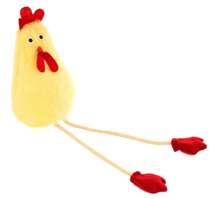 SEDÍCÍ SLEPICE 18CM JARNÍ DEKORACE