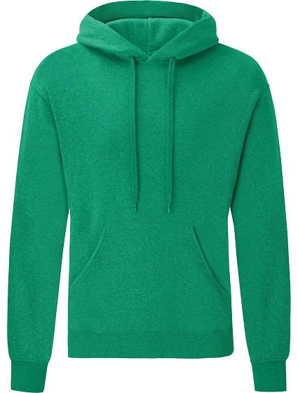 Fruit of the Loom Classic Hooded Sweat Mikina s kapucí 16.2208 heather green Fruit of the Loom Classic Hooded Sweat Mikina s kapucí 16.2208 heather green