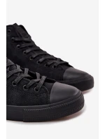 Pánské Zimní Tenisky Z Eko Kůže Big Star OO174247 HI-POLY SYSTEM Černé Pánské Zimní Tenisky Z Eko Kůže Big Star OO174247 HI-POLY SYSTEM Černé