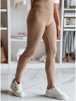 Dámské žebrované legíny camel Dstreet model 21970576 - FashionStreet Dámské žebrované legíny camel Dstreet model 21970576 - FashionStreet