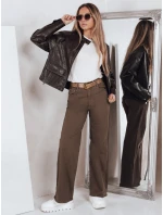 Dámské široké džíny hnědé model 21994075 - Dstreet