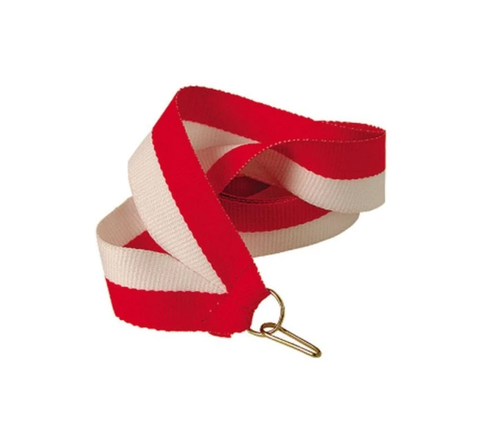 Stuha 11 mm - bílá a červená