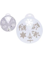 ŠABLONA NA UMĚLÝ SNÍH 30CM 6 VZORŮ