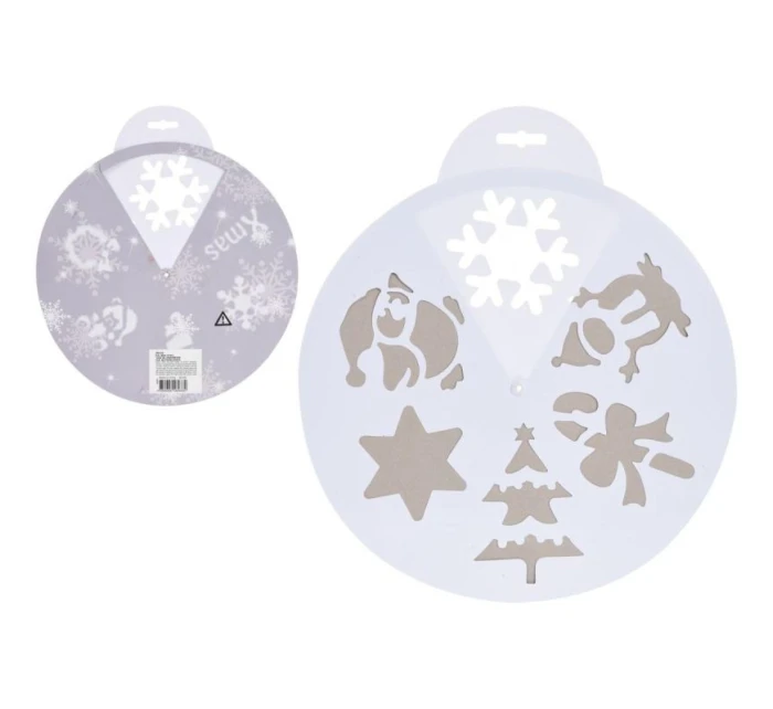 ŠABLONA NA UMĚLÝ SNÍH 30CM 6 VZORŮ