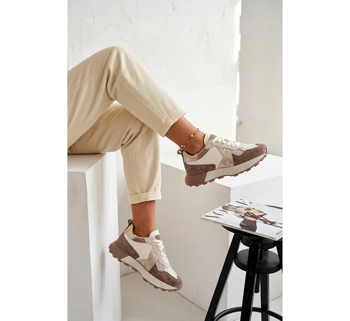 Dámské semišové tenisky Kobbo 66954 béžové Dámské semišové tenisky Kobbo 66954 béžové