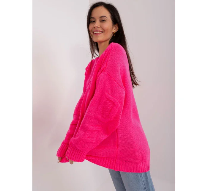 Jumper BA SW 8053.31 fluo růžový Jumper BA SW 8053.31 fluo růžový