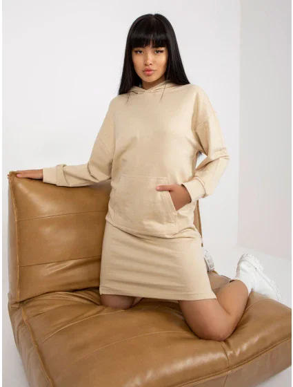 Šaty D10044C30296A světle béžové