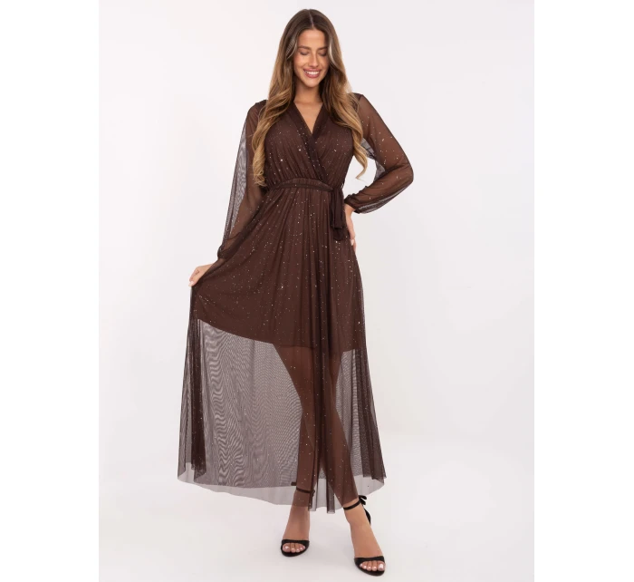 Šaty IT SK 21808.01 hnědá Šaty IT SK 21808.01 hnědá