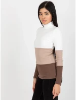 Halenka RV BZ model 17987236 bílá a hnědá - FPrice