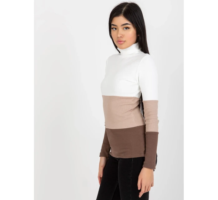 Halenka RV BZ model 17987236 bílá a hnědá - FPrice