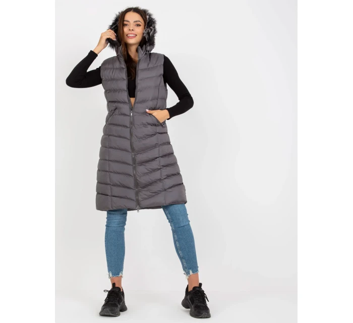 Dámská vesta RV KZ 008.00P tmavě šedá