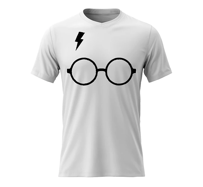 Pánské bavlněné tričko s potiskem - HARRY POTTER - bílé Pánské bavlněné tričko s potiskem - HARRY POTTER - bílé