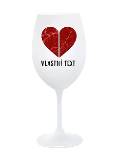 Personalizovaná sklenice - Dvě místa, jedno srdce