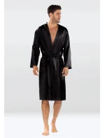 Pánský saténový župan model 21867839 černý - DKaren