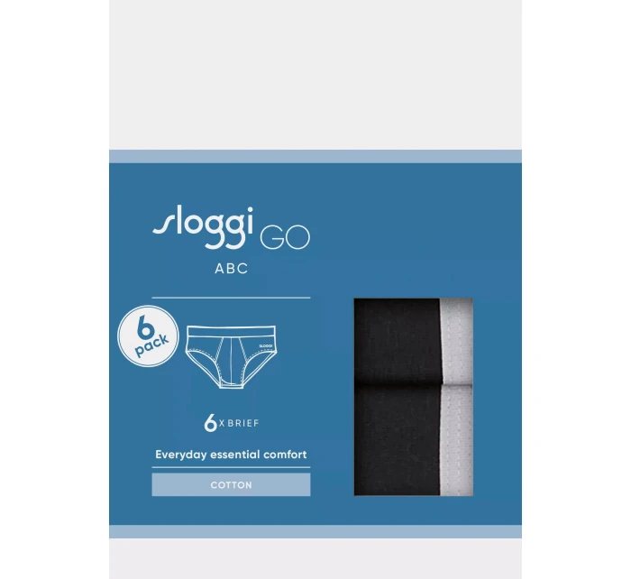 sloggi men GO ABC 2.0 Brief 6P - BLACK - SLOGGI BLACK - SLOGGI