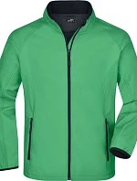 Daiber JN 1130 Pánská 2-vrstvá promo softshellová bunda 02.1130 green/navy