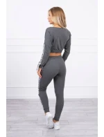 Sada s ozdobnými pásky grafitová melanž