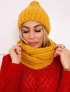 Dámská souprava s pruhem žlutá model 18750587 - K-Fashion