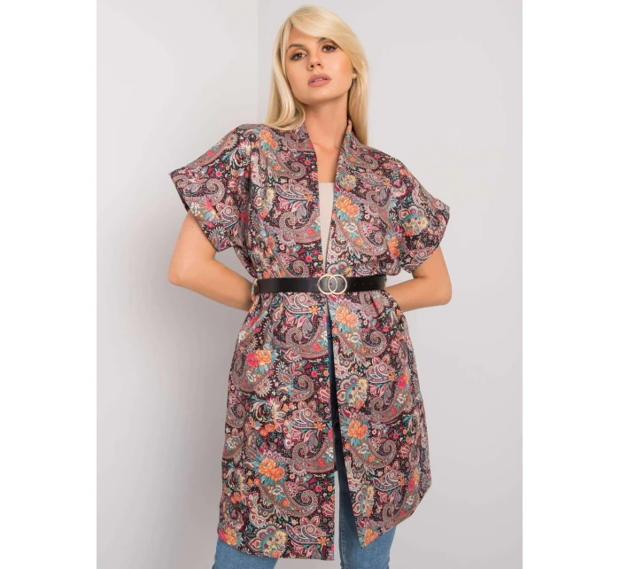 Dámský přehoz DHJ PL 6025A.24X černý a červený