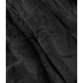 Khaki-černá teplá dámská oboustranná zimní bunda (W610)