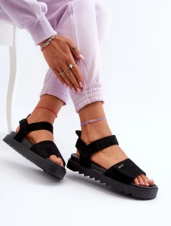 Dámské Semišové Sandály Na Platformě Big Star model 21655456 Černé - Big Star Shoes