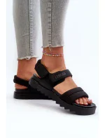 Dámské sandály na platformě Big Star černé Dámské sandály na platformě Big Star černé