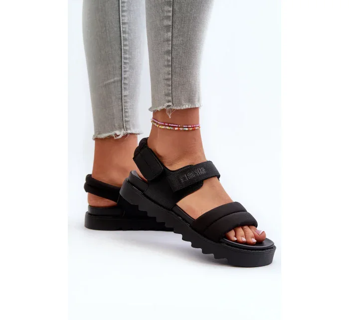Dámské sandály na platformě Big Star černé Dámské sandály na platformě Big Star černé