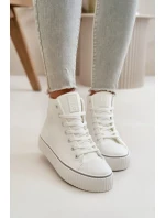 Dámské Zateplené Tenisky Z Eko Kůže Big Star Bílé Dámské Zateplené Tenisky Z Eko Kůže Big Star Bílé