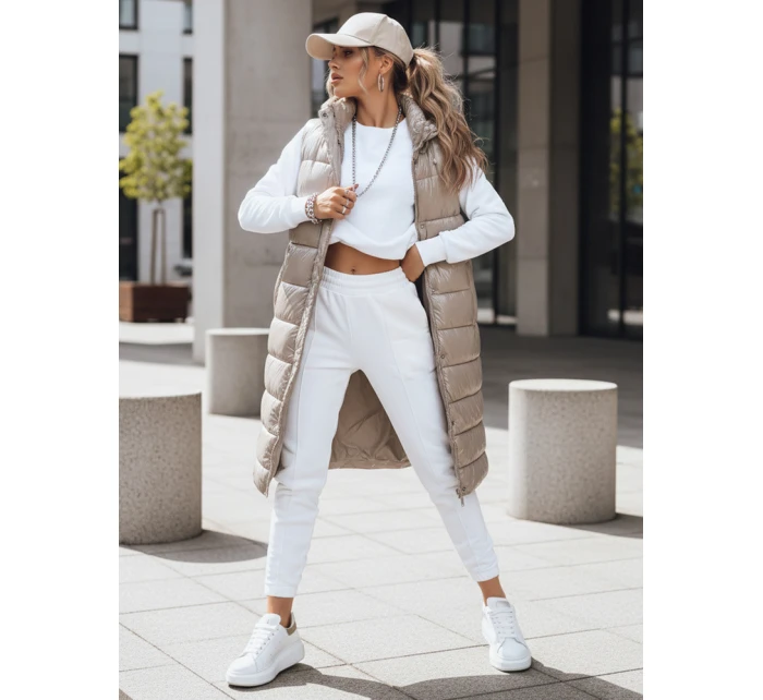 Dámská prošívaná vesta GANTINI béžová FashionStreet TY3745