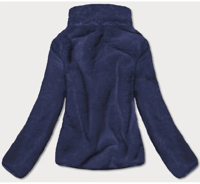 Tmavě modrá dámská plyšová mikina (HH006-50)