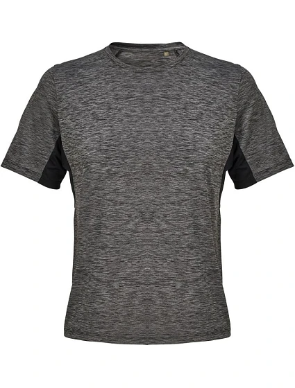 SOL'S Storm Unisex interlock sportovní tričko 25.4810 melange black/black SOL'S Storm Unisex interlock sportovní tričko 25.4810 melange black/black