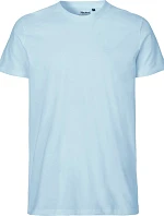 Neutral O 61001 Pánské tričko z bio bavlny 77.6101 light blue