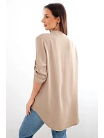 Halenka s prodlouženým zadním dílem cappuccino Halenka s prodlouženým zadním dílem cappuccino