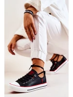 Leather Sneakers BIG STAR JJ274129 Black Leather Sneakers BIG STAR JJ274129 Black