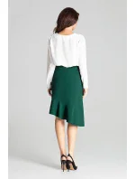 Dámská sukně L065 tmavě zelená - Lenitif Dámská sukně L065 tmavě zelená - Lenitif