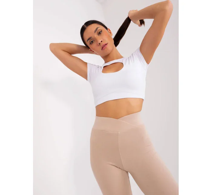 Dámské legíny LK 523.02 béžové - Rue Paris Dámské legíny LK 523.02 béžové - Rue Paris