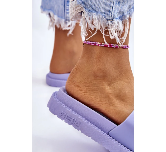 Dámské pantofle Big Star LL274431 Světle fialová Dámské pantofle Big Star LL274431 Světle fialová