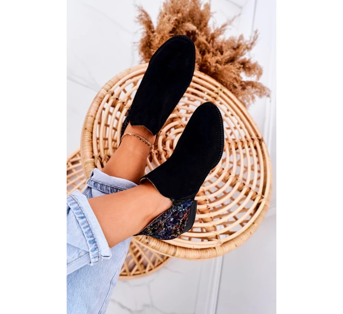 Dámské Kožené Boty černé S model 21519497 - Maciejka