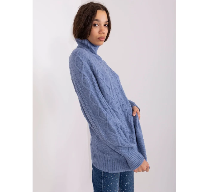 Sweter AT SW  ciemny niebieski model 19018639 - FPrice