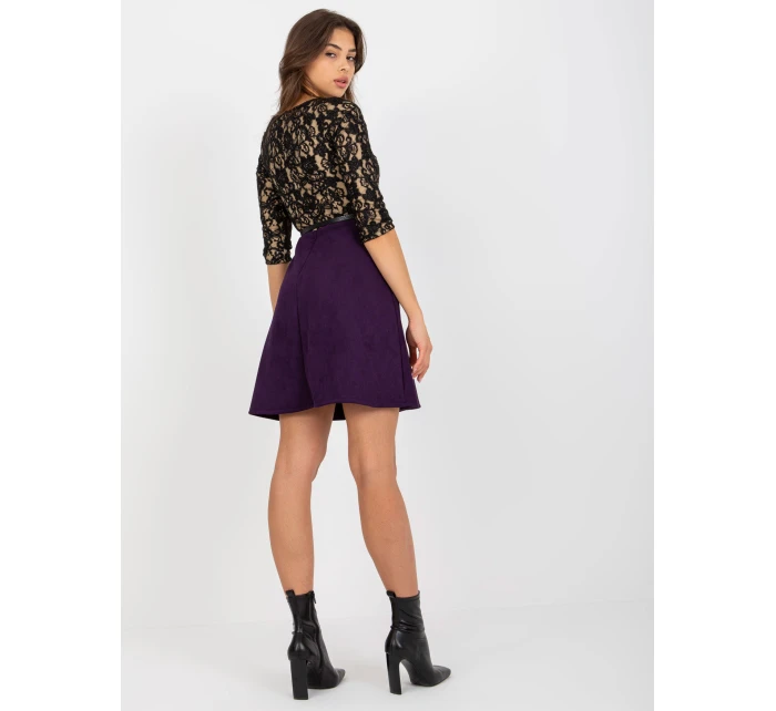 Sukienka LK SK model 21237701 ciemny fioletowy - FPrice