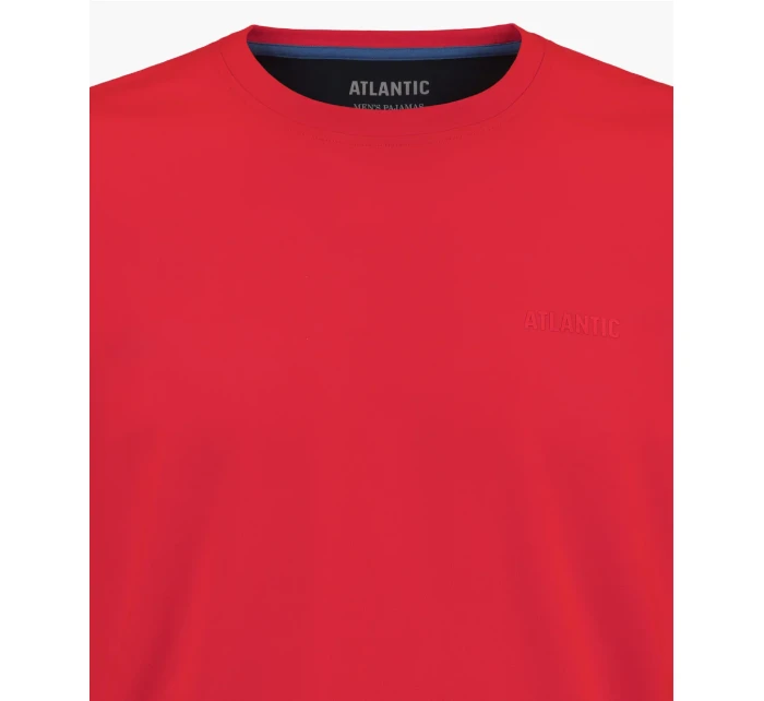 Pánské tričko s krátkým rukávem ATLANTIC - světle červené