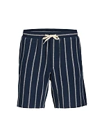 Jack&Jones pánské pruhované šortky JPSTJAIDEN COBA STRIPE JOG SHORTS REG SN SN 12274413 SKY CAPTAIN/STRIPES